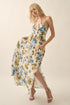 BLUE FLOWER BEACH DRESS